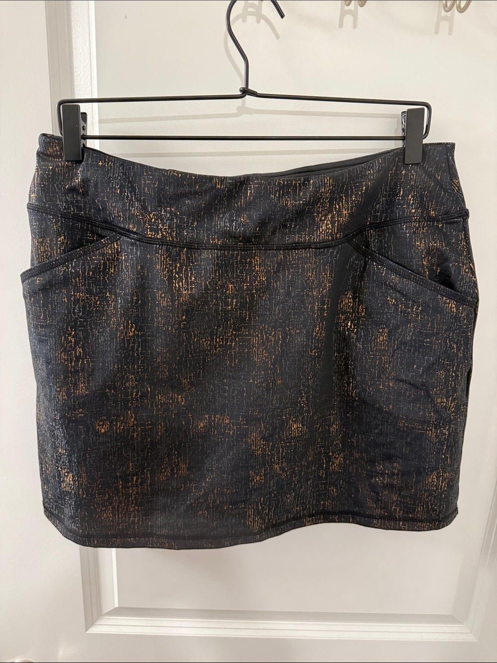 Lilly Pulitzer Black Metallic Accent Skort